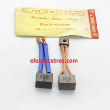 Balais Charbons PARIS RHONE PSX55-56 pour démarreur