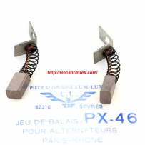 Balais Charbons PARIS RHONE 72597 pour alternateur