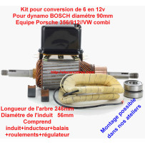 Induit dynamo BOSCH avec inducteur/régulateur/balais
