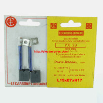 Balais Charbons PARIS RHONE 72604 pour dynamo