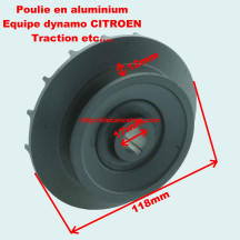 Poulie pour dynamo CITROEN Traction