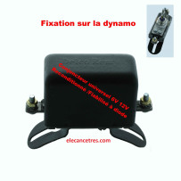 Conjoncteur dynamo DELCO REMY 6V/12V à 3 balais - Fixation sur la dynamo
