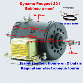 Dynamo DUCELLIER V511SP3 pour PEUGEOT 