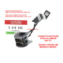 Rupteur cassette SEV GT double CITROEN SM / MASERATI