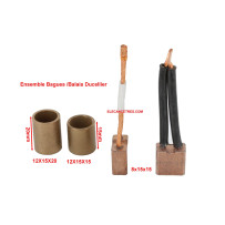Balais Charbons DUCELLIER 618491 avec bagues pour démarreur