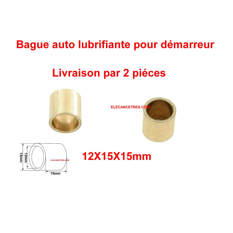 12x15x15mm Bague de démarreur Paris-Rhône ou Ducellier Dimensions 