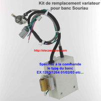 Pour banc d'allumeur SOURIAU 1263 / 1264 - Kit d'échange du variateur de vitesse
