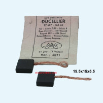 Balais Charbons DUCELLIER 75250 pour dynamo