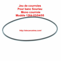 Courroie pour banc allumeur SOURIAU 1264 03/04/05