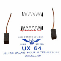 Balais Charbons DUCELLIER 16706 pour alternateur