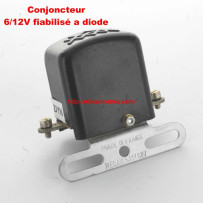 Conjoncteur dynamo 6V/12V à 3 balais Fixation sur tablier