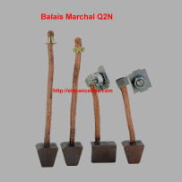 Balais Charbons MARCHAL pour démarreur collecteur plat 