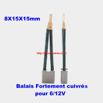 Balais Charbons DUCELLIER 75217 pour démarreur 