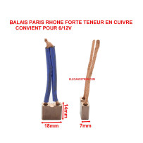 Balais Charbons PARIS RHONE 92655 pour démarreur