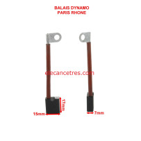 Balais Charbons PARIS RHONE 72601 pour dynamo