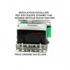 Régulateur DUCELLIER 8353 pour dynamo 12V connectique SIMCA