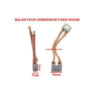 Balais Charbons PARIS RHONE 73608 pour démarreur