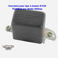 Conjoncteur dynamo DUCELLIER 6V/12V à 3 balais - Fixation sur la dynamo