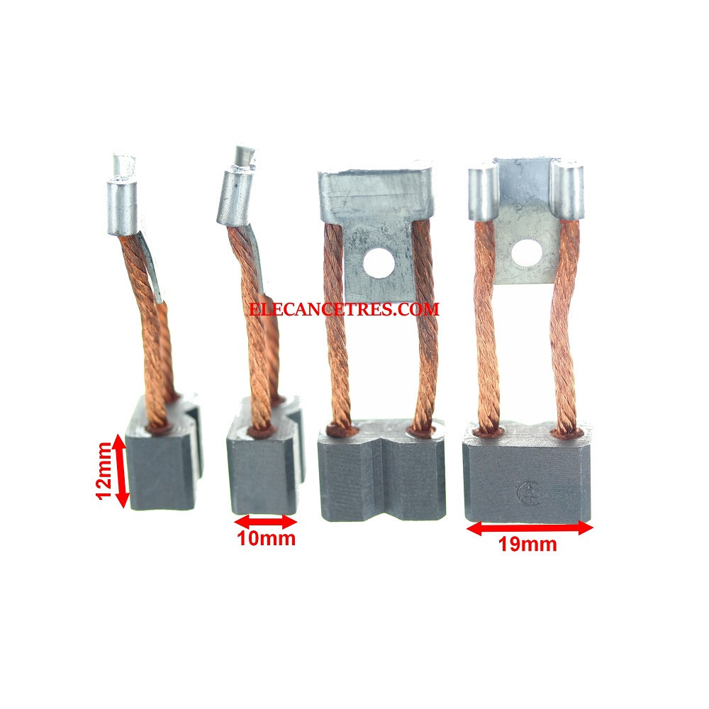 Balais Charbons DELCO REMY 1108701 pour démarreur