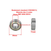 Roulement 6202 - 15x35x11