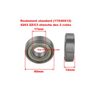 Roulement 6203 - 17x40x12