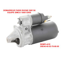 Démarreur PARIS RHONE D8E136 12V pour SIMCA