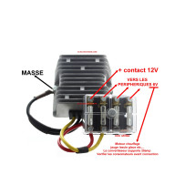 Convertisseur pour conversion 12V vers 6V