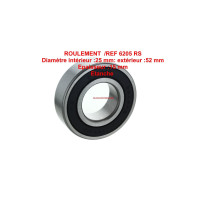 Roulement 6205 - 15x25x52