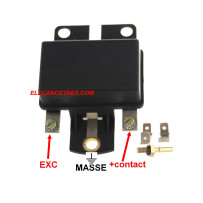 Régulateur déporté électronique pour alternateur 12V