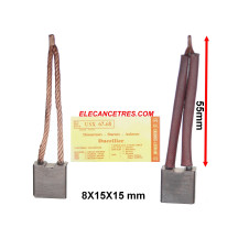 Balais Charbons DUCELLIER 618570 pour démarreur