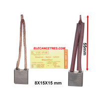 Balais Charbons DUCELLIER 618570 pour démarreur