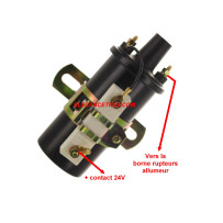 Bobine d'allumage universelle 24V
