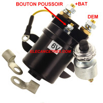 Relais de démarreur 6V 130A