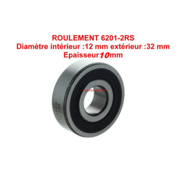 Roulement 6201 - 12x32x10