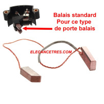 Balais Charbons PARIS RHONE 75411 pour alternateur