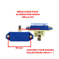 Régulateur porte-balais pour alternateur BOSCH 24V