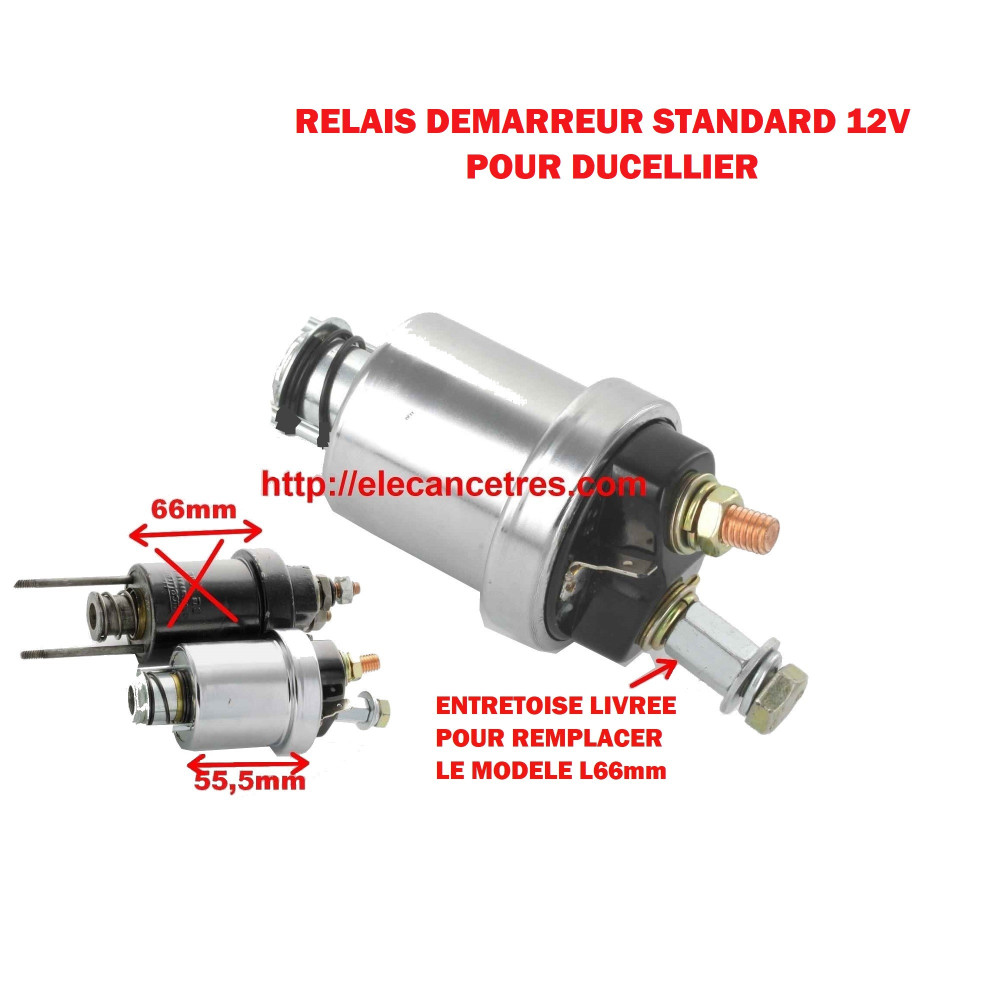Relais de démarreur DUCELLIER 12V Relais de démarreur DUCELLIER 12V
