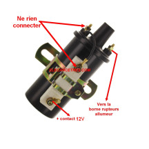 Bobine d'allumage 12V standard avec ballast