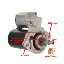 Démarreur 12V pour PORSCHE - VW