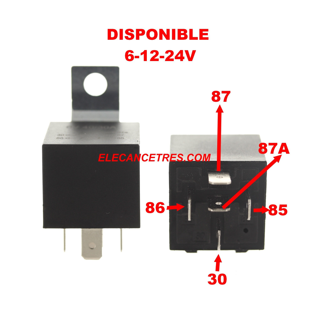 Relais standard 40 Ampères