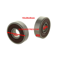 Roulement 6000 2RS - 8x10x26