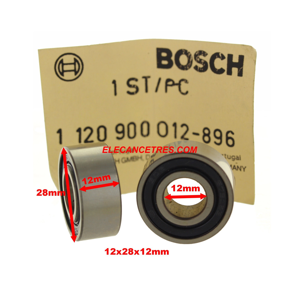 Roulement BOSCH 1 120 900 012 - 12x12x28