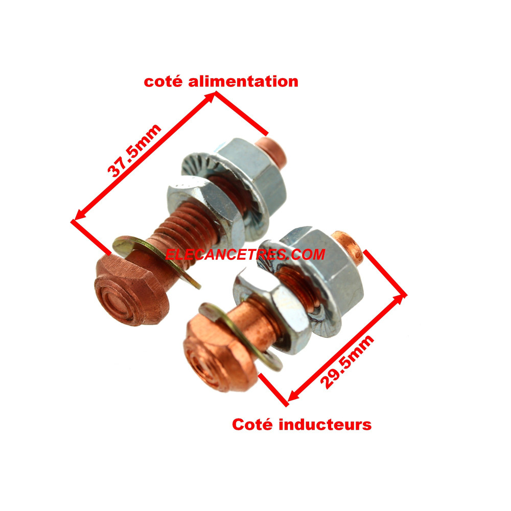 Bornes contact pour relais solénoïdes PARIS RHONE