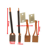 Balais Charbons LUCAS 271735 pour démarreur