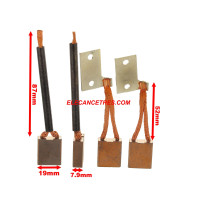 Balais Charbons LUCAS 271735 pour démarreur
