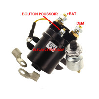 Relais de démarreur 6V 200A