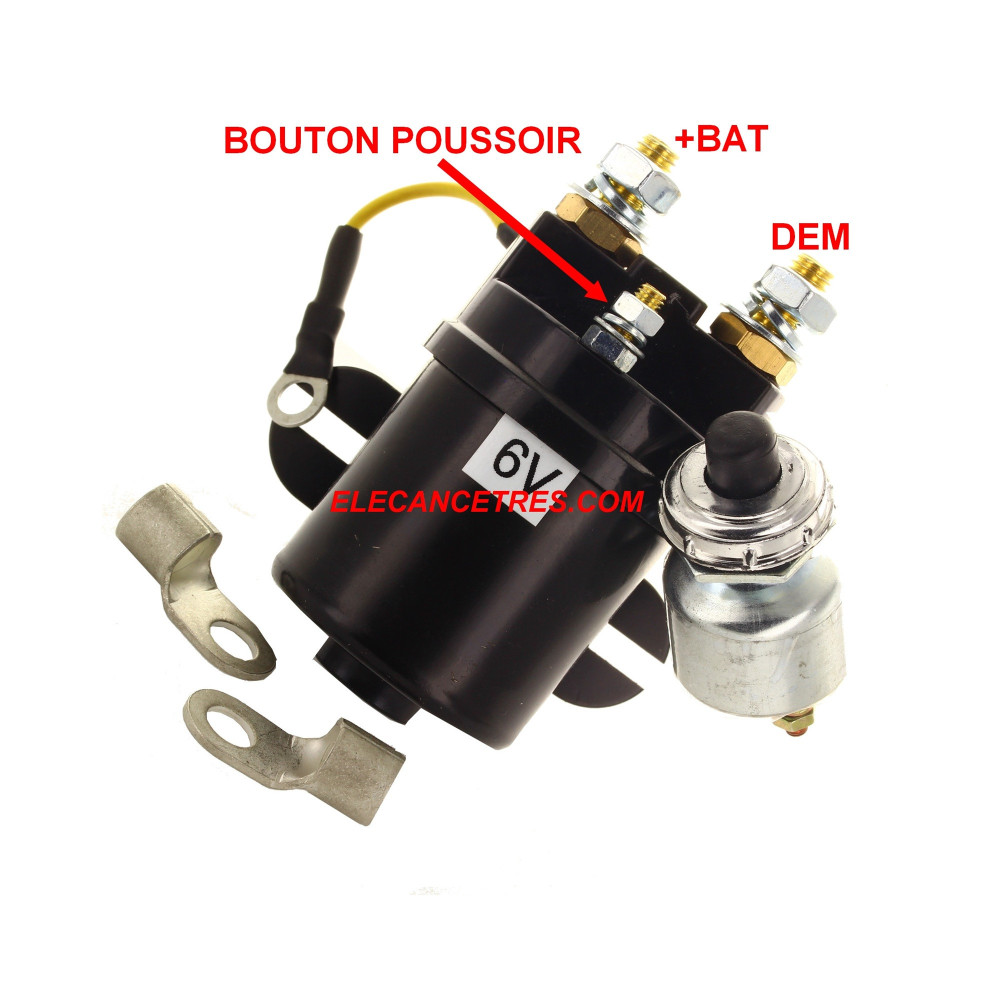 Relais de démarreur 6V 200A