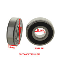 Roulement 6304 EE - 15x20x52