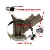 Pied - support pour dynamo et alternateur