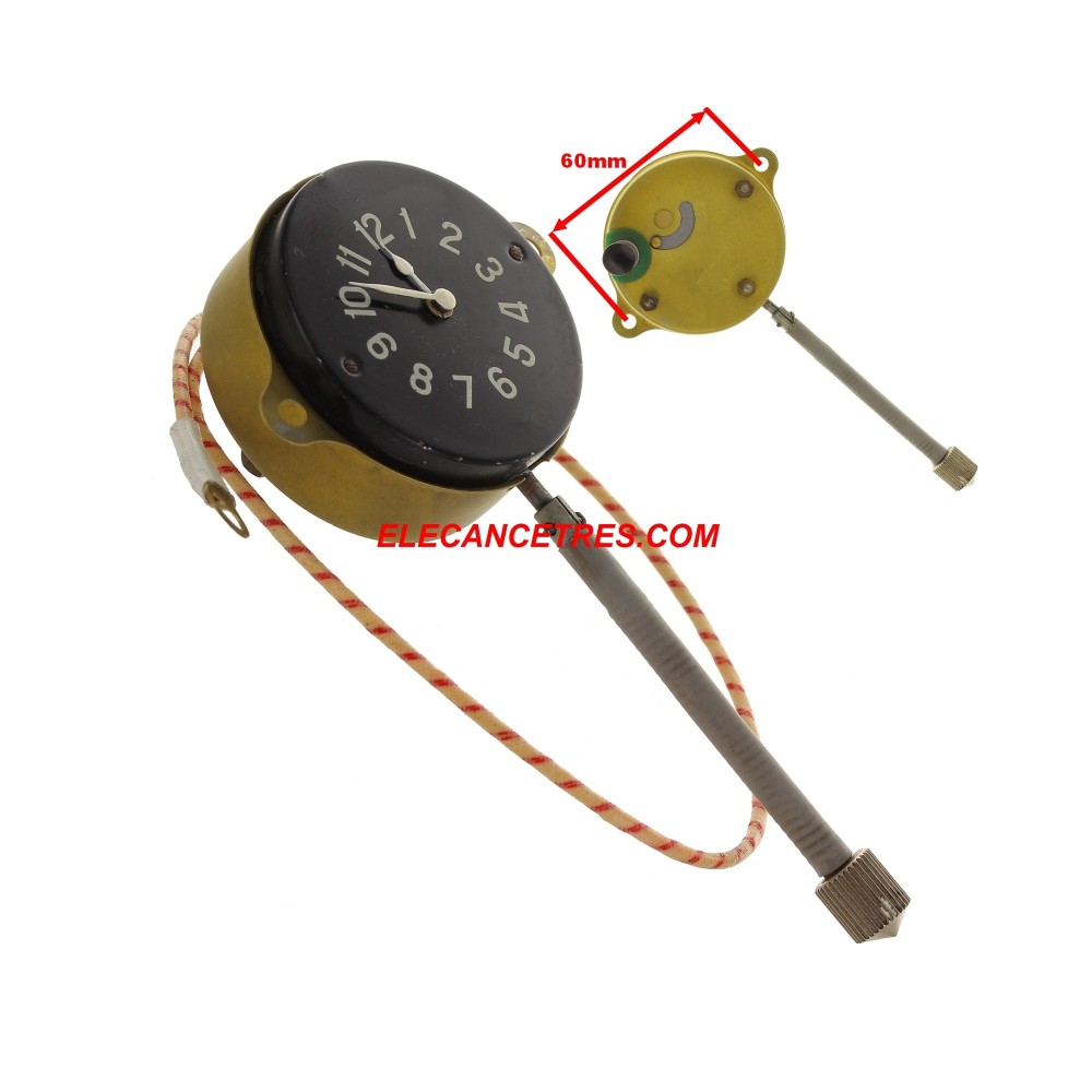 Montre encastrée 12V pour véhicules vintage